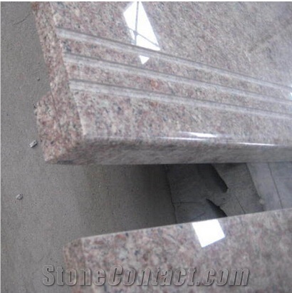 Almond Mauve Granite Stairs, Almond Mauve Granite Steps
