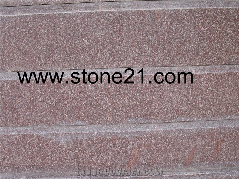 China Porphyry Red Granite Cobbles, Porphyry Red Granite Paving Stones