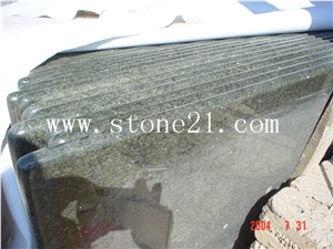 Chinese Manufacturer Emerald Pearl Green Granite Countertops, Green Kitchen Bar Top