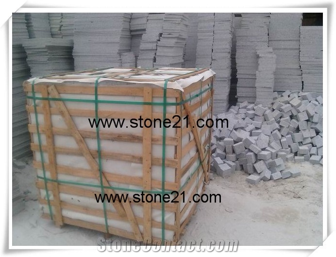 G603 Granite Cobble Stone,China Grey Granite Cobble Stone