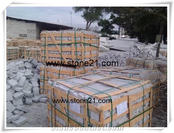 G603 Granite Cobble Stone,China Grey Granite Cobble Stone