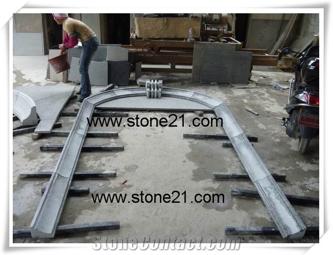 G603 Granite Door Frame, G603 Door Surround, China Grey Granite Door Frame