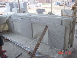 Hazel White Granite Countertops,China White Bathroom Countertop