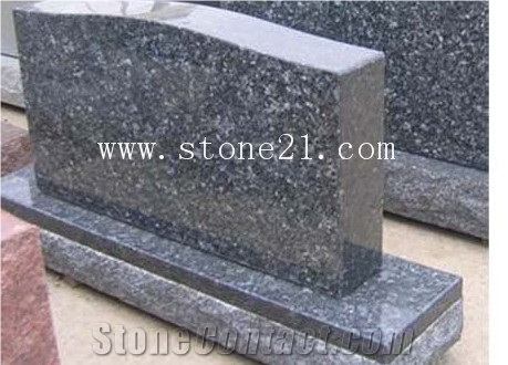 Memorial Usage American Style Blue Pearl Granite Monument & Tombstone