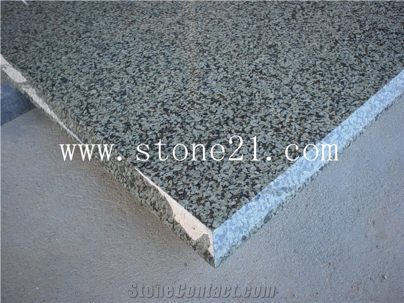 Natural Stone Type and Green Countertop, Peanut Green Color granite kitchen tops