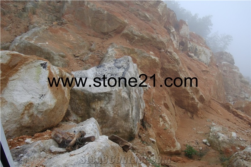 Pearl White Granite Blocks from Our Owned Quarry