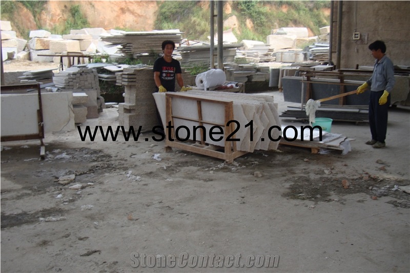 Pearl White Granite Blocks from Our Owned Quarry