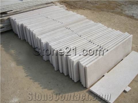 Pearl White Granite Stairs, Pearl White Granite Stair Treads