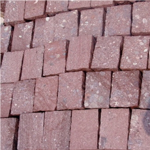 Porphyry Red Granite Cobble Stone