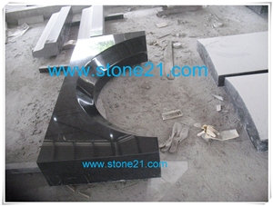 Shanxi Black Granite Tombstone & Monument,Memorials,Gravestone & Headstone Export to Romania