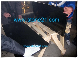 Shanxi Black Granite Tombstone & Monument,Memorials,Gravestone & Headstone Export to Romania
