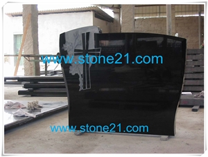 Shanxi Black Granite Tombstone & Monument,Memorials,Gravestone & Headstone Export to Romania