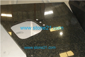 Ubatuba Green Granite Kitchen Countertops