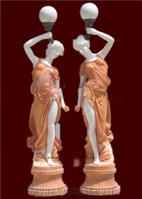 Garden Light Lady Statues,Human Sculptures,Garden Sculptures, Statues,Handcarved Sculptures,Western Statues,Landscape Sculptures,Sculpture Ideas