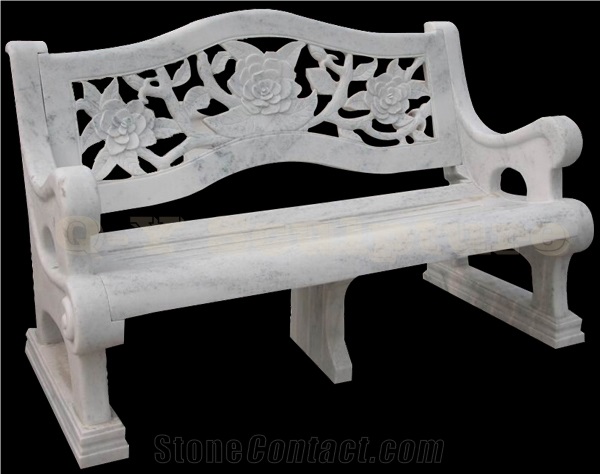 Garden Stone Bench with Back,Garden Bench,Exterior Furniture,Outdoor Benches,Park Benches,Patio Bench,Street Furniture