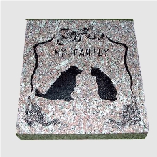 Cl-Pm013,Pet Tombstones,Cat Pet Monuments,Red Granite Gravestone & Headstones