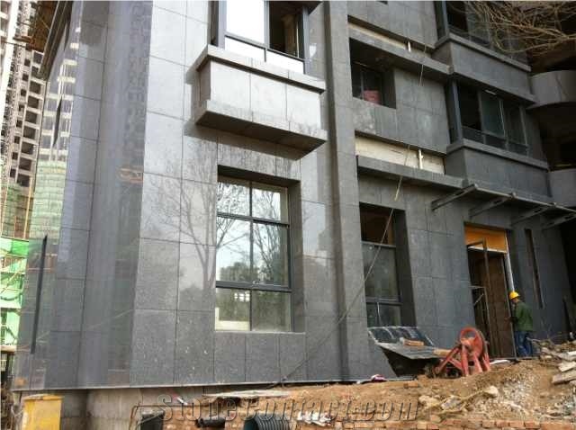Imperial Cafe Granite Tiles Polished Building Exterior Wall Cladding, Machine Cutting Slabs, Brown Granite for Wall Covering