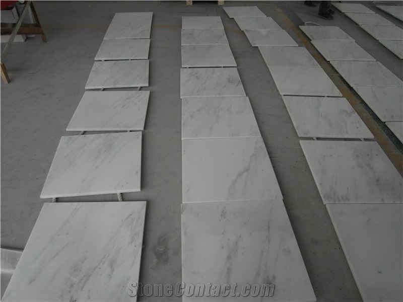 Oriental White Galaxy Marble Polished Tiles, High Quality Polished White Marble Machine Cutting Slabs