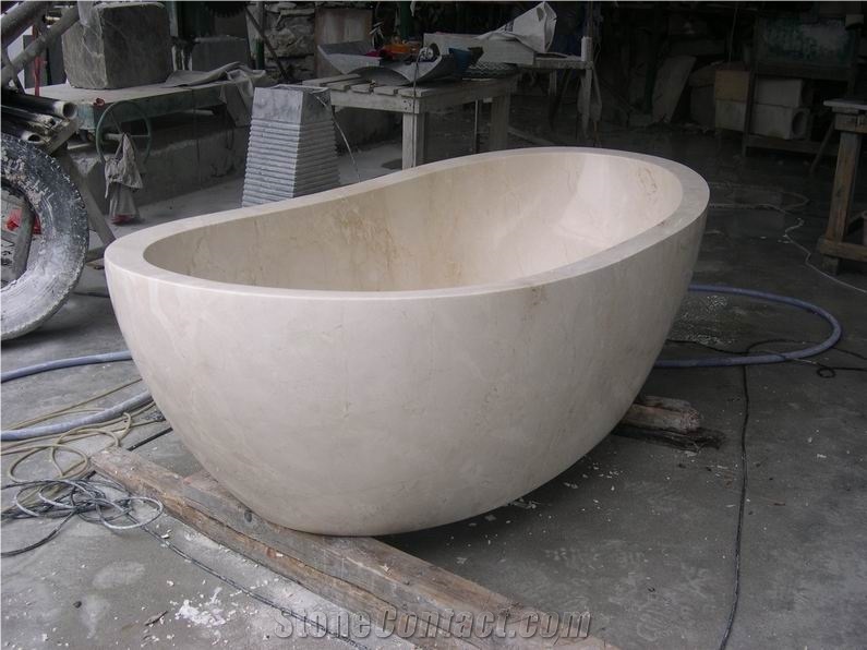 Beige Limestone Bathtubs