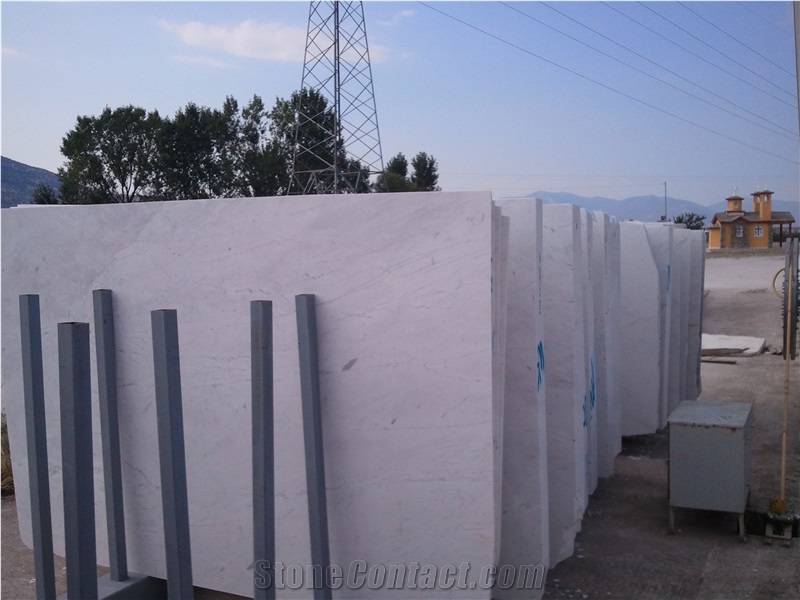 White Marbles Slabs & Tiles, Greece White Marble