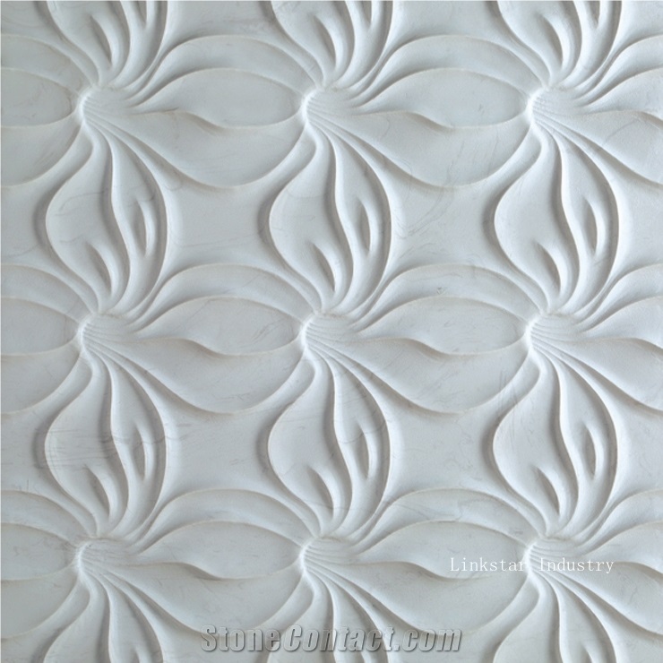 3D artistic sculptural feature stone wall art tile