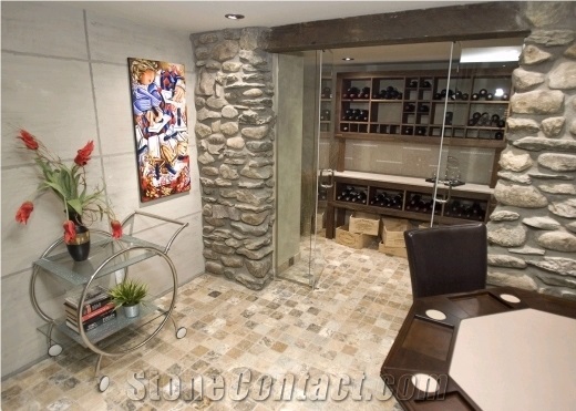 Cappadocia Scabos Travertine Chiseled Edge French Pattern Tiles