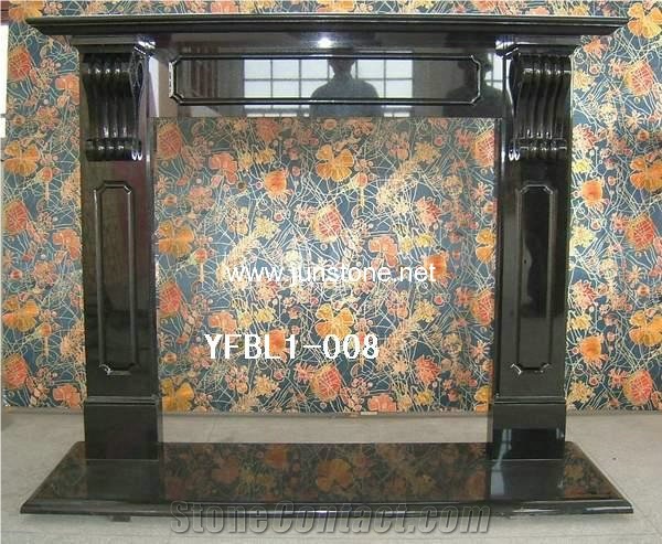 Absolute Black Granite Fireplace,Shanxi Black Granite Fireplace