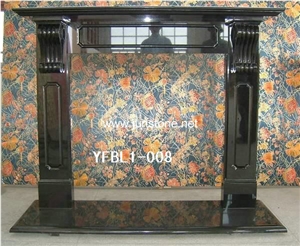 Absolute Black Granite Fireplace,Shanxi Black Granite Fireplace