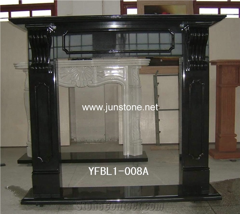 Absolute Black Granite Fireplace,Shanxi Black Granite Fireplace