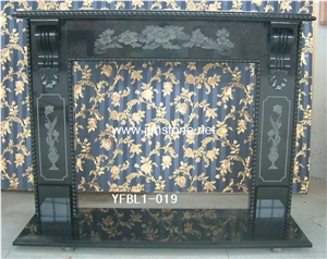 Absolute Black Granite Fireplace,Shanxi Black Granite Fireplace