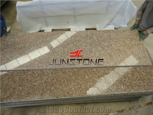 G687 Granite Countertop,China Peach Red Granite