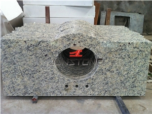 Giallo Santa Cecilia Light Granite Vanity Top