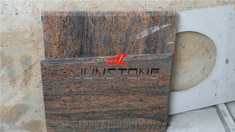Multicolor Red Countertop/Red Granite Countertop/Indian Red Top