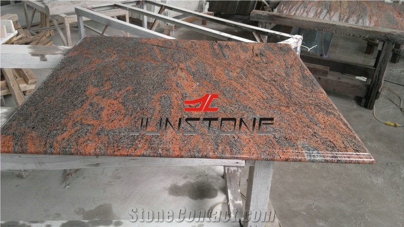 Multicolor Red Countertop/Red Granite Countertop/Indian Red Top