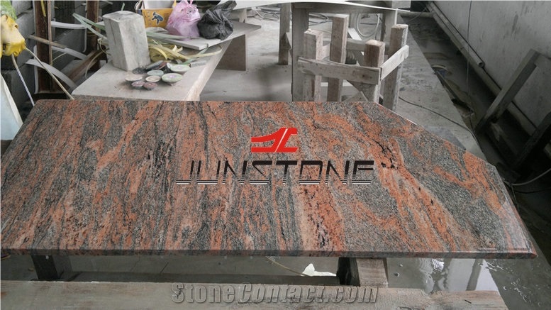 Multicolor Red Countertop/Red Granite Countertop/Indian Red Top
