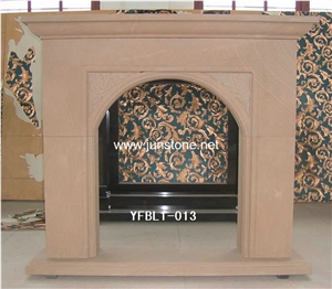 Yellow Sandstone Fireplace