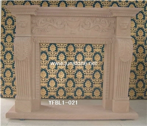 Yellow Sandstone Fireplace