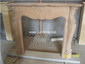 Yellow Sandstone Fireplace