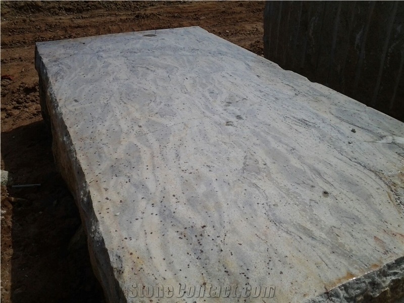 Kashmir White Granite Block, India White Granite