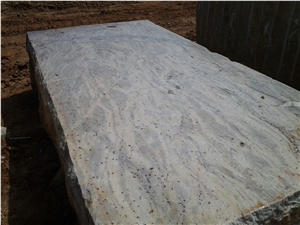 Kashmir White Granite Block, India White Granite