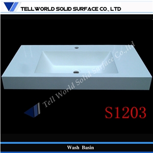 China High Gloss Quartz Stone Wash Sink