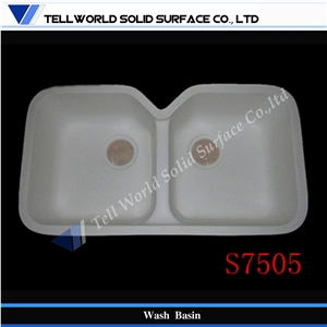 Quartz Stone Supply Free Design Artificial Marble Stone Acrylic Solid Surface Wash Basin Double Sinks Quartz Stone Supply Free Design Artificial Marble Stone Acrylic Solid Surface Wash Basin Double Sinks