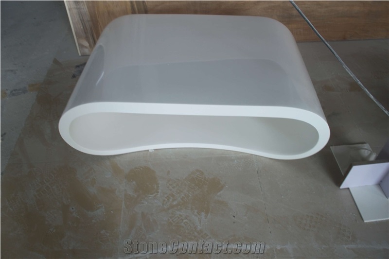 White Marble American Classic End Tables