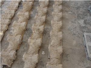 Durango Beige Travertine Corinthian Columns