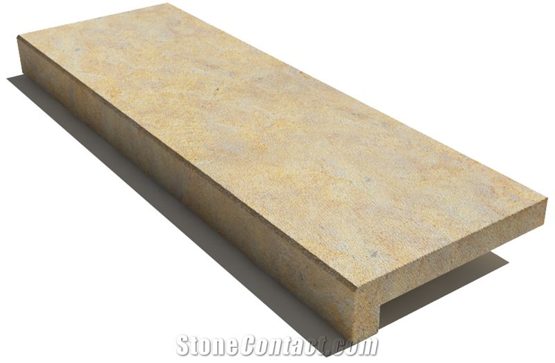California Marble Pool Coping 610x250x30 Mm, Prof. B6, Sandblasted