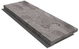 Grey East Coping 610x250x30 Mm, Prof. B4, Sandblasted