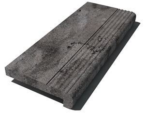 Grey East Coping 610x250x30 mm, Prof. E6, Sandblasted