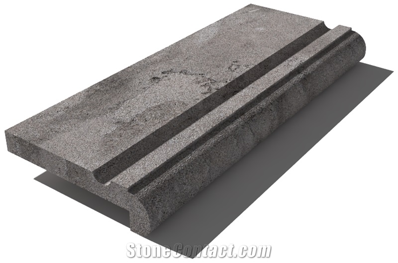Grey East Marble Pool Coping 610x250x30 Mm, Prof. A6, Sandblasted