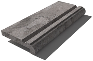 Grey East Marble Pool Coping 610x250x30 Mm, Prof. A6, Sandblasted Grey East Marble Pool Coping 610x250x30 Mm, Prof. A6, Sandblasted