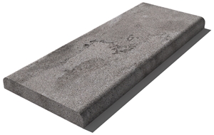 Grey East Marble Pool Coping 610x250x30 Mm, Prof. D1, Sandblasted